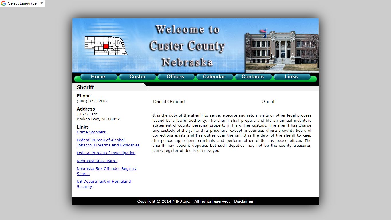 Custer County Sheriff